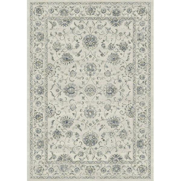 Blueprints 57126 Ancient Garden Collection 9.2 x 12.10 in. Traditional Rectangle Rug, Cream BL268448